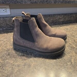 Mens Birkenstock Stalon Leather Work Boots Mocha sz. 8.5 Eu 42